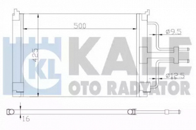 KALE OTO RADYATOR 342845 -  Конденсатор, кондиционер